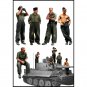 1/35 5pcs Resin Model Kit German Soldiers Tank Crew (no tank) WW2 Unpainted