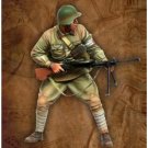 1/35 Resin Model Kit Italian Soldier Machine Gunner WW2 Unpainted