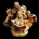 1/10 BUST Resin Model Kit Beautiful Girl Woman Witch Summon Demons Unpainted