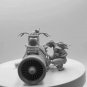 1/24 Resin Steampunk Model Kit Futuristic Beautiful Girl Turbo Moto Unpainted