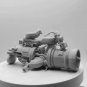 1/24 Resin Steampunk Model Kit Futuristic Beautiful Girl Turbo Moto Unpainted