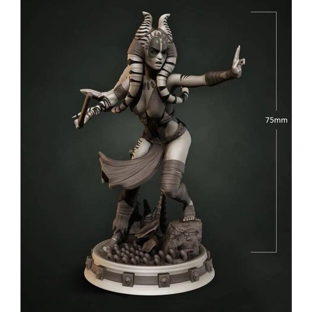 1/24 75mm 3D Print Model Kit Beautiful Girl Twi'lek Star Wars Unpainted