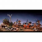 1/32 Model Kit Napoleonic Wars 1 gun 3 soldiers 6 horses & base A-1458 Unpainted