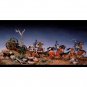 1/32 Model Kit Napoleonic Wars 1 gun 3 soldiers 6 horses & base A-1458 Unpainted