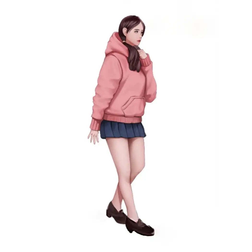 1/24 Resin Model Kit Modern Asian Beautiful Girl Unpainted