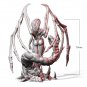 1/24 75mm 3D Print Model Kit Beautiful Girl Woman Demon Unpainted