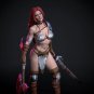 1/24 75mm Resin Model Kit Beautiful Girl Warrior Barbarian (with base) Unpainted