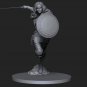 1/24 75mm 3D Print Superhero Model Kit Wonder Woman Beautiful Girl Unpainted