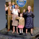 1/35 5pcs Resin Model Kit Civilian Citizens of Europe WW2 Unpainted
