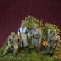 1/35 4pcs Resin Model Kit Belgian & British Soldiers Partisans WW2 Unpainted