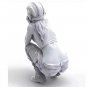 1/20 Resin Model Kit Modern Beautiful Girl in a Tank Helmet Unpainted