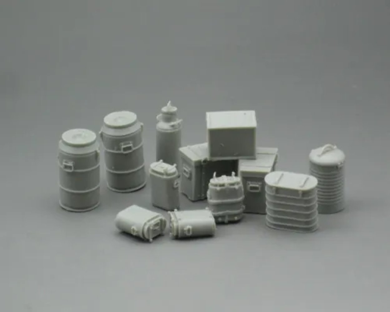 1/35 Resin Model Kit Bureau Oil Tank Container Combination Accessories Unpainted
