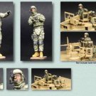 1/35 2pcs Resin Model Kit Modern US Army Soldiers Tank Crew Unpainted