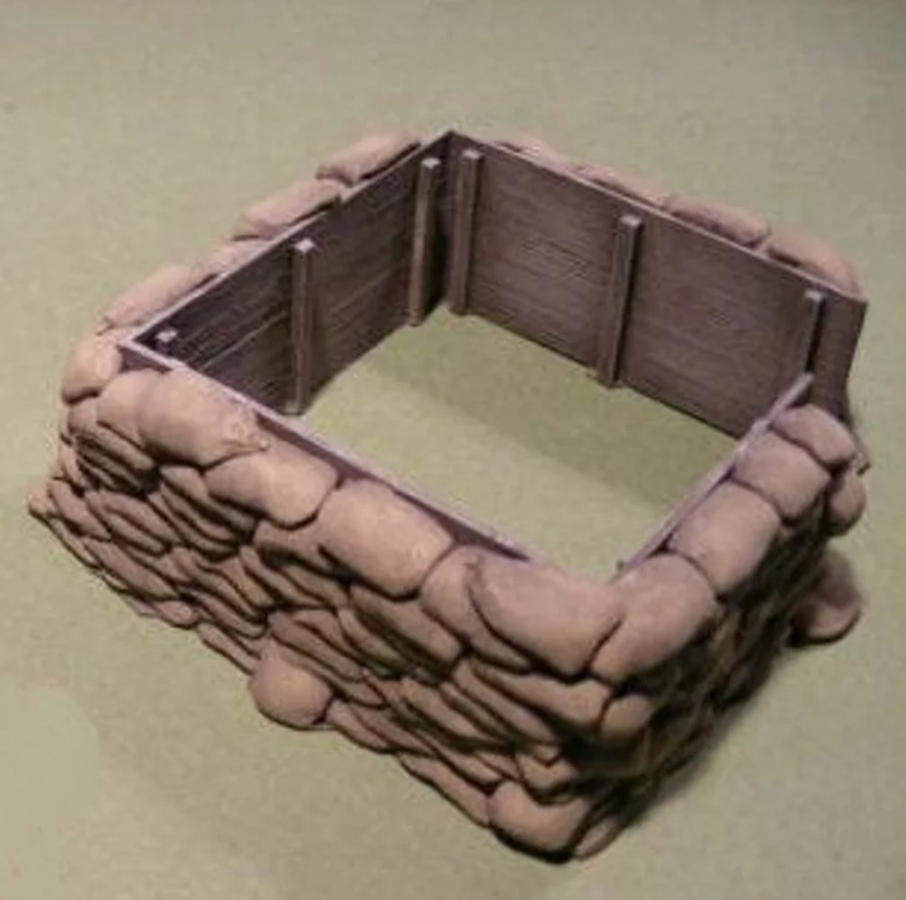 1/72 Resin Model Kit Sandbag Wall D Combination Scene Fitting Sandbag Unpainted