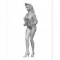 1/35 Resin Model Kit German Officer Beautiful Girl WW2 Fantasy Pin Up Unpainted
