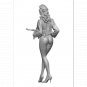 1/35 Resin Model Kit German Officer Beautiful Girl WW2 Fantasy Pin Up Unpainted