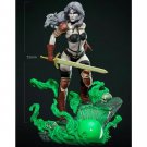 1/24 75mm 3D Print Superhero Model Kit Woman Beautiful Girl Unpainted