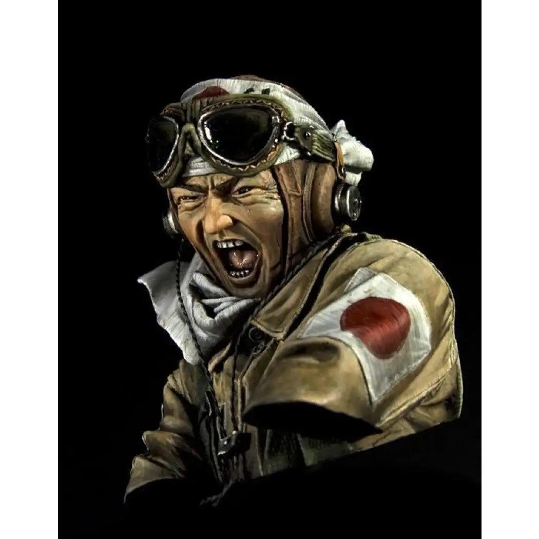 1/10 BUST Resin Model Kit Fighter Asian Pilot WW2 Unpainted