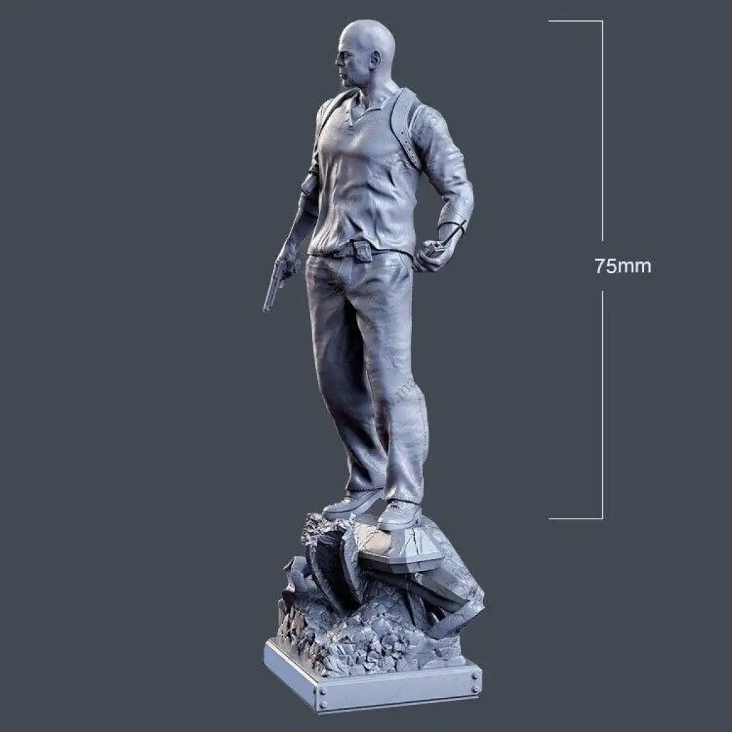 1/24 75mm 3D Print Model Kit Die Hard Movie Unpainted