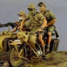 1/35 3pcs Resin Model Kit North African German Soldiers (no moto) WW2 Unpainted