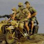 1/35 3pcs Resin Model Kit North African German Soldiers (no moto) WW2 Unpainted