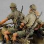 1/35 3pcs Resin Model Kit North African German Soldiers (no moto) WW2 Unpainted