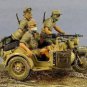 1/35 3pcs Resin Model Kit North African German Soldiers (no moto) WW2 Unpainted