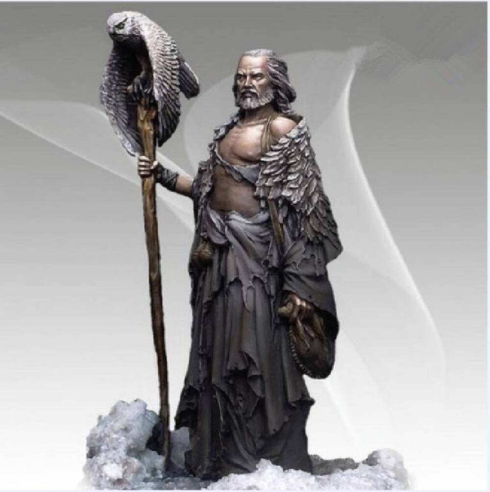 1/24 Resin Model Kit Barbarian Preacher Archmage Unpainted
