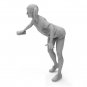 1/35 Resin Model Kit Modern Asian Beautiful Girl Washing Unpainted