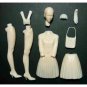 1/12 Resin Model Kit Modern Beautiful Girl in Red Dress Unpainted