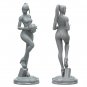 1/18 100mm 3D Print Model Kit Modern Space Beautiful Girl Unpainted