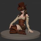 1/24 3D Print Steampunk Model Kit Beautiful Girl Leprechaun Unpainted