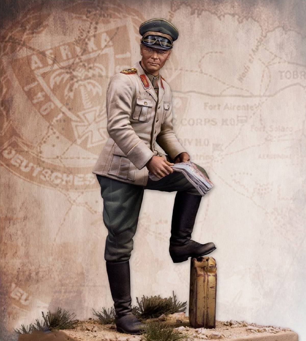1/24 75mm Resin Model Kit German Officer WW2 Unpainted