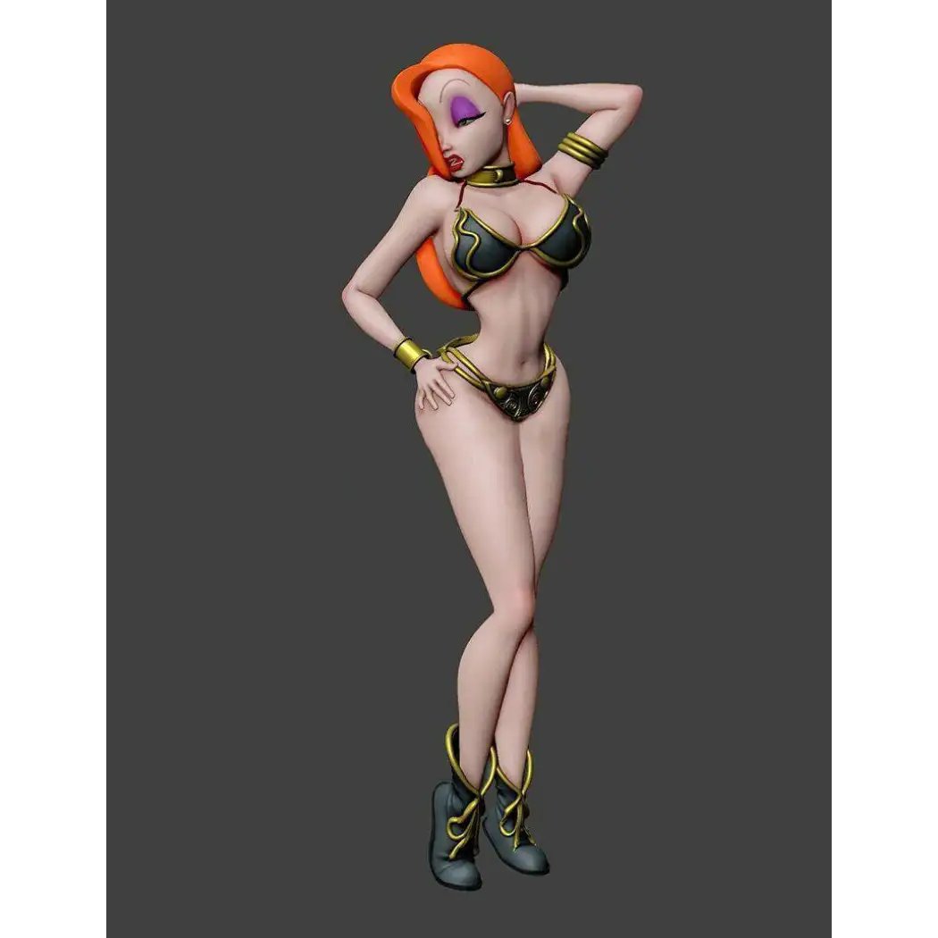 1/18 100mm 3D Print Model Kit Beautiful Girl Woman Dancer Singer Unpainted