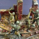 1/35 4pcs Resin Model Kit Soviet & German Soldiers Battle no base WW2 Unpainted