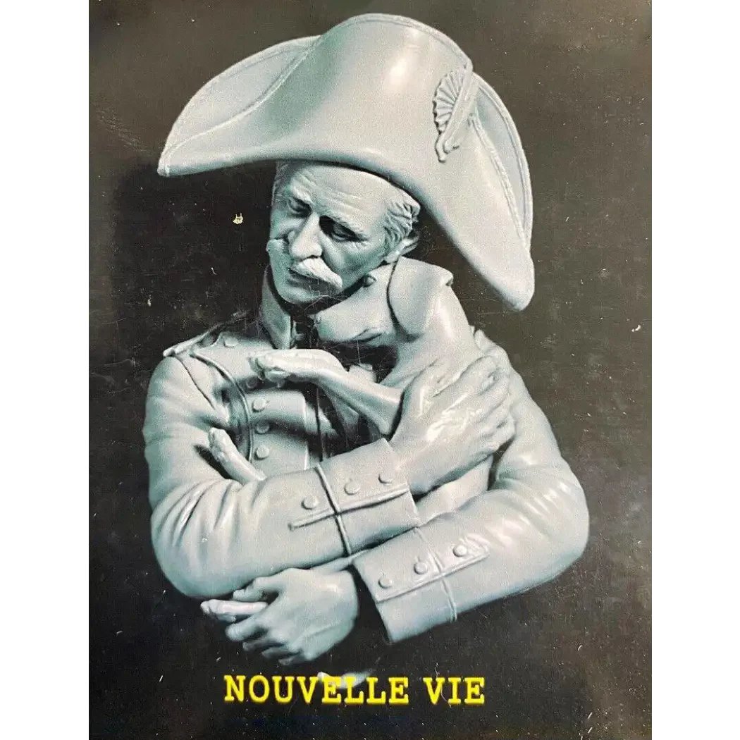 1/10 BUST Resin Model Kit Napoleonic Wars French Soldier & Dog Unpainted