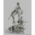 1/24 75mm Resin Model Kit Space Beautiful Girl Head Hunter TD-2808 Unpainted