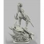 1/24 75mm Resin Model Kit Space Beautiful Girl Head Hunter TD-2808 Unpainted