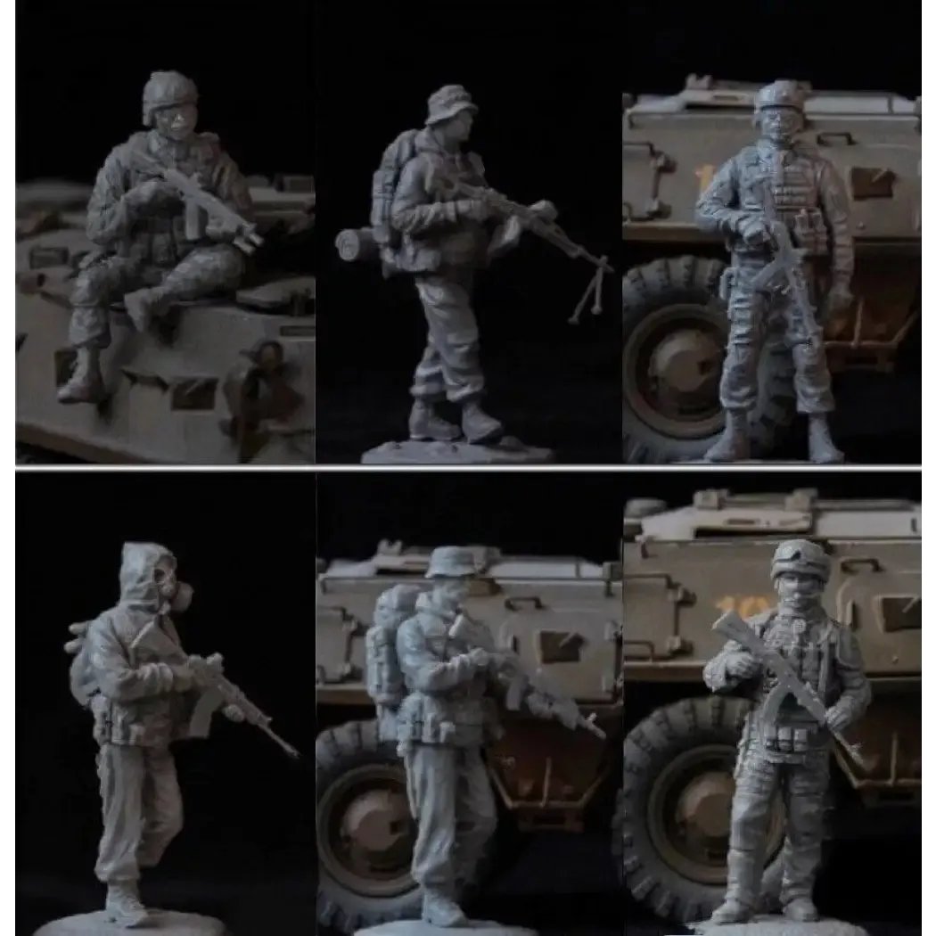 1/35 6pcs Resin Model Kit Modern Soldiers Russian Special Forces Unpainted