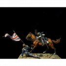 1/32 54mm Resin Model Kit French Cavalryman & Standard Bearer Unpainted
