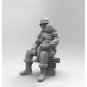 1/16 Resin Model Kit US Army Soldier and Girl Daughter WW2 Unpainted