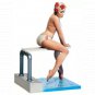 1/20 80mm Resin Model Kit Summer Swimming Pin Up Beautiful Girl Unpainted