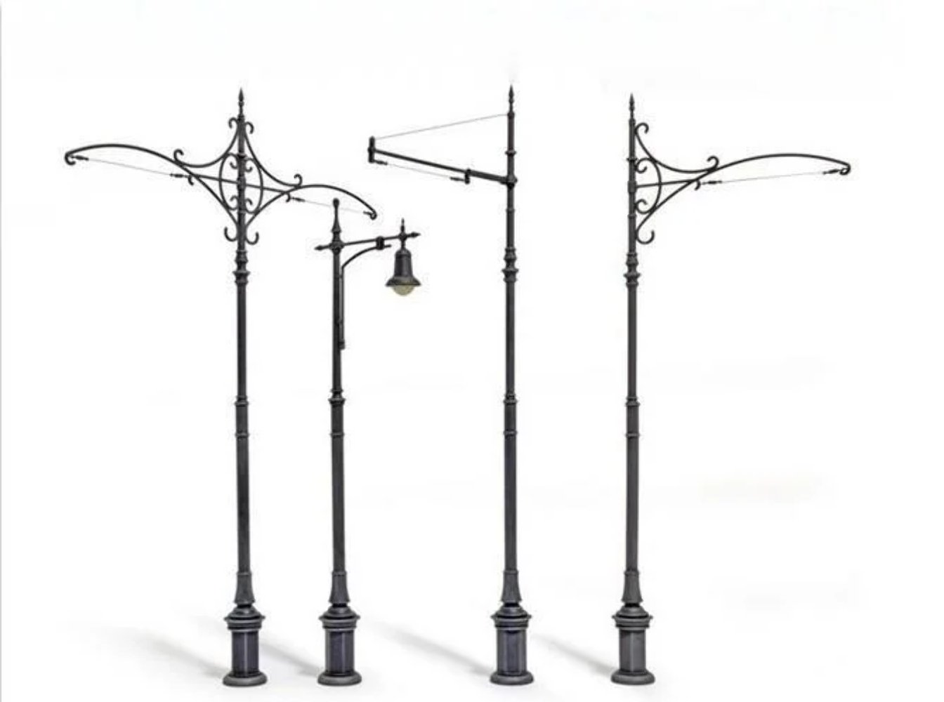 1/35 Resin Model Kit Street Lamp And Antenna Bracket Accessories Unpainted