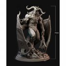 1/24 75mm 3D Print Model Kit Warrior Demon Balrog Devil Unpainted