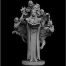1/24 Resin Model Kit Beautiful Girl Woman Witch Summon Demons Unpainted