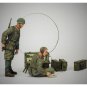1/35 2pcs Resin Model Kit Italian Soldiers with Radio WW2 Unpainted