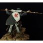1/24 Resin Model Kit Medieval Knight Crusader Warrior Unpainted