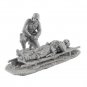 1/35 2pcs Resin Model Kit German Soldiers Wounded on Stretcher WW2 Unpainted