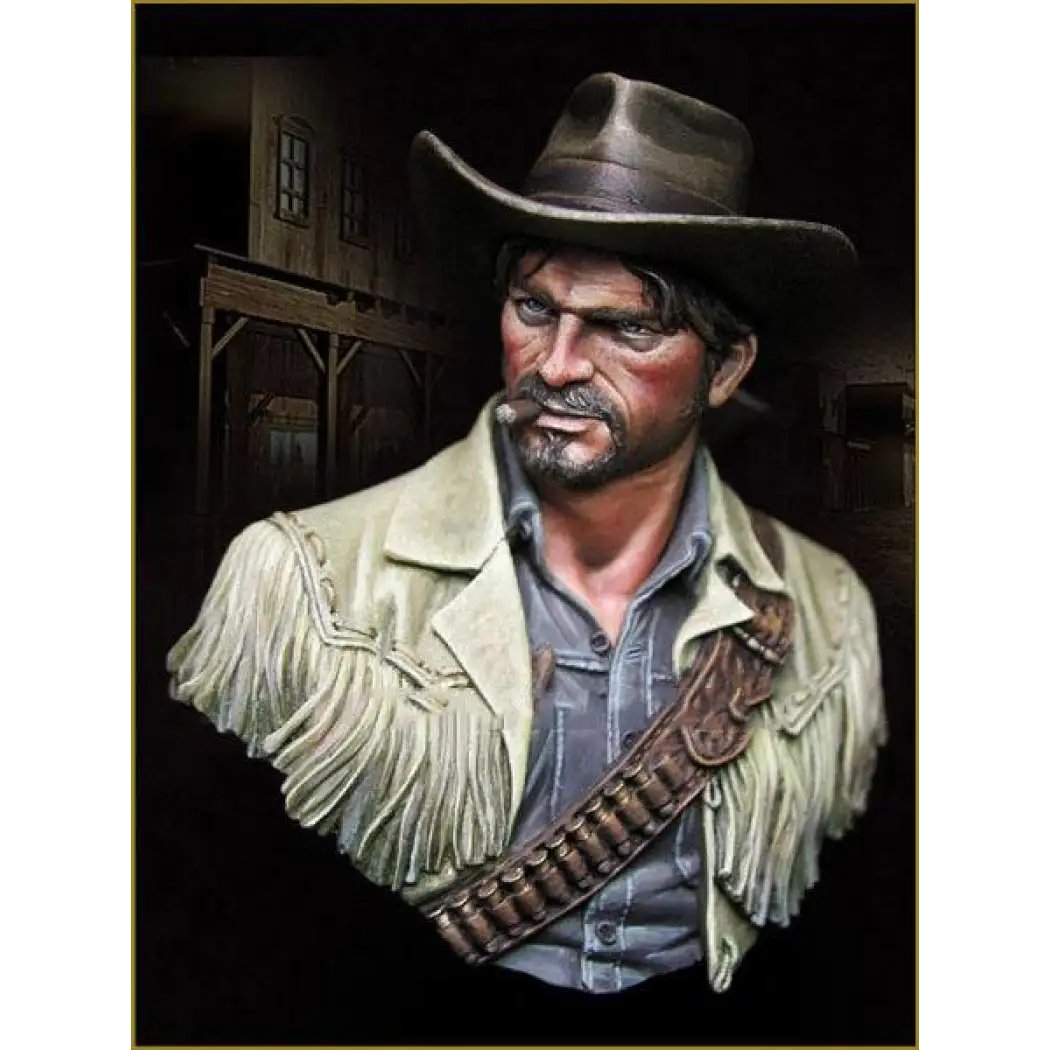 1/10 BUST Resin Model Kit Wild West Shooter Western Cowboy Unpainted