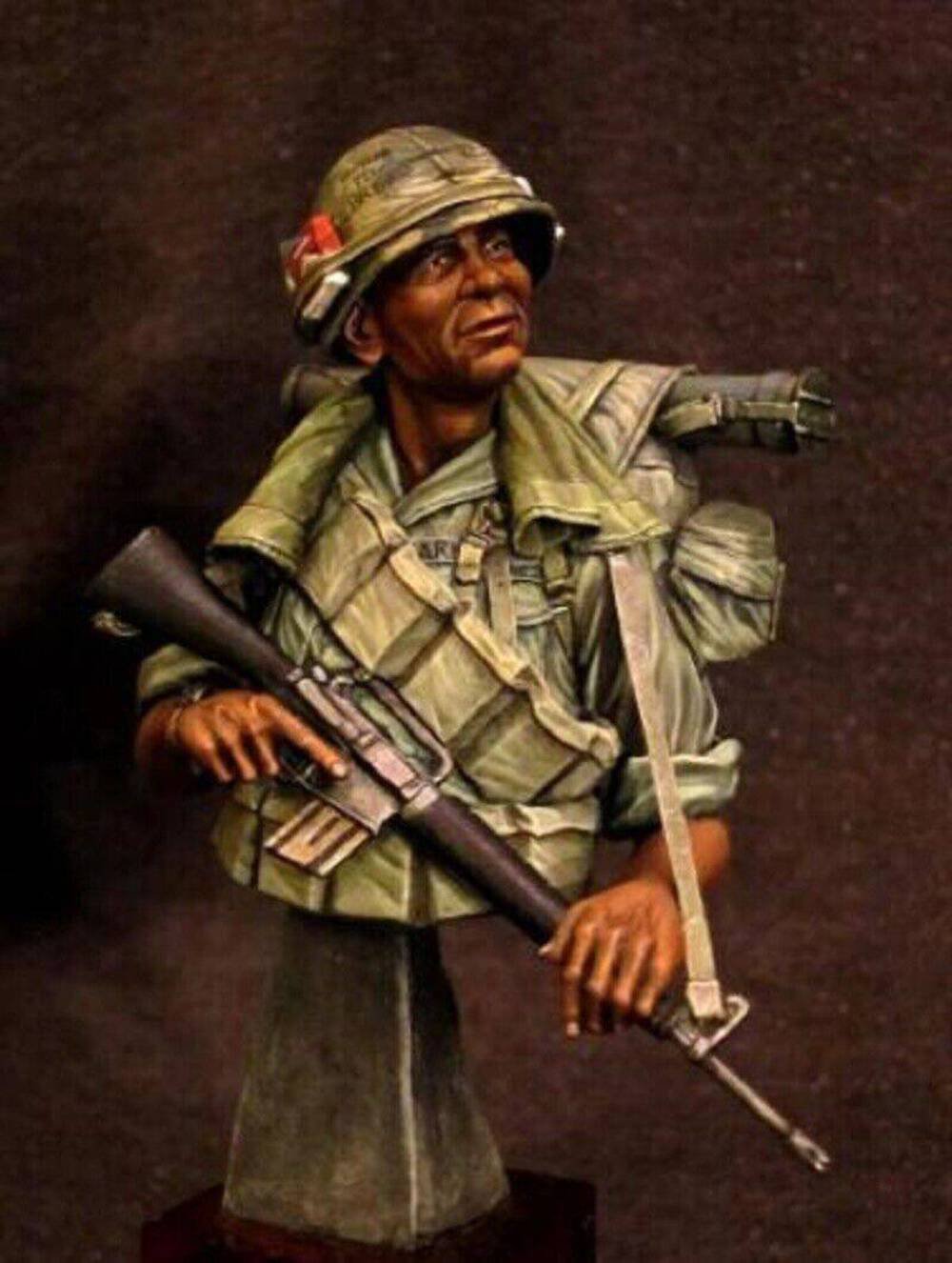 1/9 BUST Resin Model Kit US Army Soldier in Vietnam War Unpainted